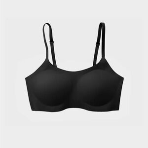 Eby Support Bralette, Wireless Bra, Black, SDD (32DD, 32DDD, 32G, 34DD, 34DDD)